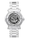 Harley-Davidson&reg; Bulova Mens Watch, Antique Medallion Skull Dial, 76A11