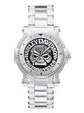 Buy Harley-Davidson^ Bulova Mens Watch, Antique Medallion Skull Dial