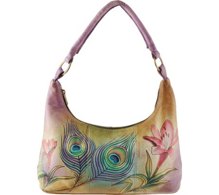 Anuschka Leather 371-PKF Premium Hobo Bag