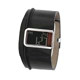 DIESEL Wrist Watches:Diesel Men's DZ7033 Series IV Negative Display Leather Cuff Watch