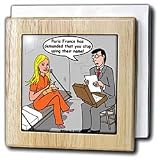 Review 3dRose LLC  / Editorial Cartoon about Paris Hilton in Prison - 6 Inch Tile Napkin Holder