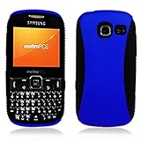 Hybrid Protector Black Tpu + Blue Rubberized Crystal Snap on Protector Case ....