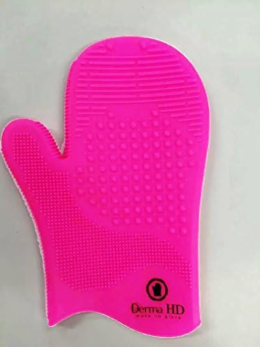 Derma HD makeup Cosmetic Washing Cleaning Brush Tool Silicone Cleaner Glove Scrubber