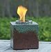 Bird Brain VESTA 11504008 Firepot Hand Glazed Ceramic Fire Pot - Red and Teal