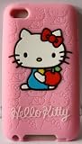 Koolshop Hello Kitty Pink Silicone Full Cover Case for iPod Touch iTouch 4 4g 4th generation