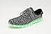Dear-Queen 7 Colors Unisex LED Shoes Luminous Flashing USB Charging Sneakers Colorful Light Up Glowing Casual Flat Shoes