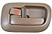 PT Auto Warehouse TO-2530B-LS - Inside Interior Inner Door Handle/Trim, Brown - Driver Side Front