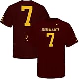 Nike Arizona State Sun Devils #7 Maroon Replica Player T-shirt