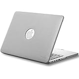 Kuzy - Retina 13-Inch GRAY LEATHER Hard Case for MacBook Pro 13.3" with Retina Display A1502 / A1425 (NEWEST VERSION) Shell Cover Leatherette - GRAY