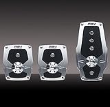 3 PIECE PEDAL SET -- SILVER ANODIZED WITH ANTI-SLIP SURFACE
