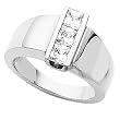 14K White Gold Diamond Ring - 1.00 Ct.