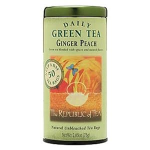 The Republic of Tea Ginger Peach Green Tea 50-Count