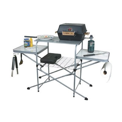 Deluxe Camping Grilling Table w/ Case Tailgating Grill