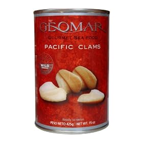 Geomar Chilean Gourmet Seafood, Pacific Clams, 15 Ounces
