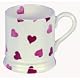 Emma Bridgewater Pink Hearts 1/2 Pint Mugs