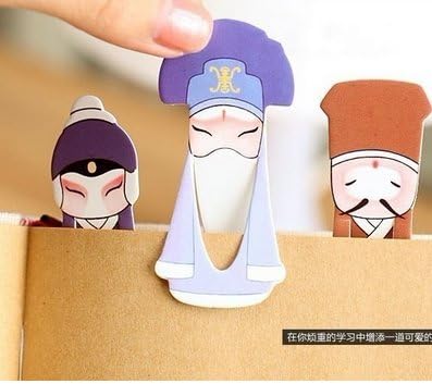 Chinese Opera paper bookmart set ,7 pc