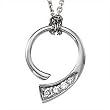 Journey Diamond Semi-Circle Pendant Necklace