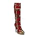 4 1/2" Heel 5 Buckle Strap Carnival Platform Knee 