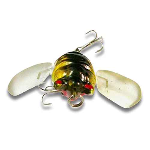 bouti1583 Fishing Tackle Lure Snakehead Bass Killer Insect Cicada Freshwater Bait 6g