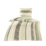 Bierbaum  70460 Microfaser Velours Bettw�sche 4440, 135x200 cm, naturvon "Bierbaum"