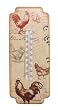 Rooster Rustic Farm Metal Indoor/Outdoor Thermometer