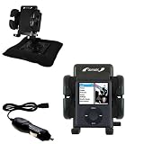 Apple Nano Video Gen 3 Auto Bean Bag Dash Holder with Car Charger - Uses Gomadic TipExchange