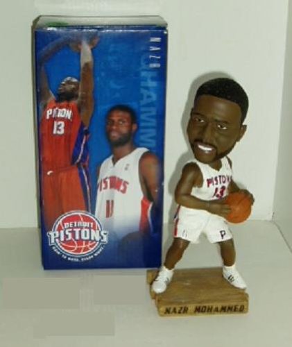 NAZR MOHAMMED Pistons #13 Bobblehead NBA Detroit Basketball