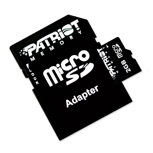 External hard drive:Patriot Signature Flash 2 GB Micro Secure Digital Card PSF2GMCSD