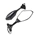 Generic Pair Motorcycle Cruiser Chopper Integrated LED Turn Signal Indicator Rearview Racing Mirror - clear lens RS.2030.00