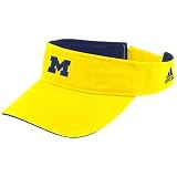adidas Michigan Wolverines Gold Basic Logo Adjustable Visor