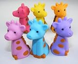 6pcs Japanese Iwako Erasers-GiraffeIMAGE