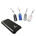 JAVOedge Apple iPhone Leather Wrapped Back Cover (Black) + Micro Swipes (4-pack)