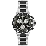Burett Mens Neo Abyss Collection Black and Stainless Steel Chronograph Diver Watch #B4202LBSA by Burett