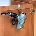 Over the Cabinet Door Chrome Ring Hair Dryer Holder