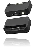 Produkt-Bild: Dock / Tischladestation f&uuml;r Apple iPhone 4/4G, schwarz, mit USB-Datenkabel
