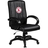 Home Office Chair with MLB Logo Panel Team: Boston Red Sox