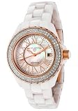 Swiss Legend Women's 20051-WWWRR Karamica White High Tech Ceramic Diamond Watch