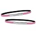 Set of 2 Message Bracelets - Pink Rhinestone/ Pink Princess