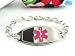 Steel, Medical Jewelry ID Bracelet, O-LINK Chain - Custom Engraving INCLD