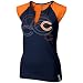 Womens Chicago Bears High Pitch Split Neck Tshirt