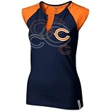 Womens Chicago Bears High Pitch Split Neck Tshirt