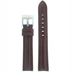 Extra Thick Padded Watch Band Genuine Leather Dark Brown 26 millimeters Tech Swiss