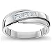 Comfort-Fit Men's Wedding Ring in 14k White Gold or Yellow Gold (H/I1, 1/3 ct. tw.)
