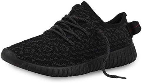 Laciey Mens Womens Running Shoes Unisex Couple Breathable Walking Sneakers Allblack 40