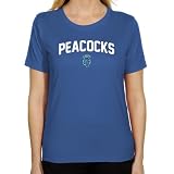 NCAA Saint Peter's Peacocks Ladies Mascot Logo Classic Fit T-Shirt - Light Blue