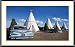 Holbrook, Arizona's Wigwam Hotel on U.S. Route 66 Photograph - Beautiful approx. 22x26 Framed & Matted - 7/8 Rounded, Shiny, Black Metal Frame - Photographic Print by Carol M. Highsmith