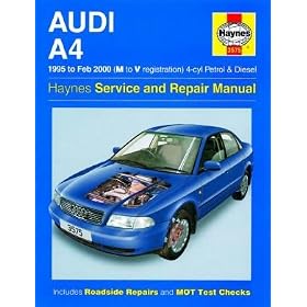 Haynes Workshop Manual AUDI A4 95 - Feb 00 (M -V reg)