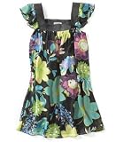 Kitty Kat Girls Flutter Sleeve Floral Print Dress