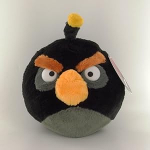 Angry Birds Peluche Black Bird 20 cm