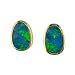 14K Freeform Australian Opal Earrings